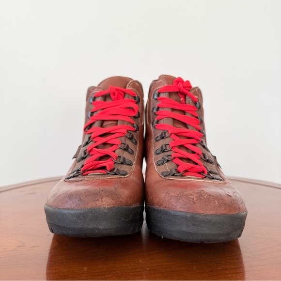 Vintage Raichle Men’s Brown Leather Hiking Boots | US 8 - Picture 4 of 9